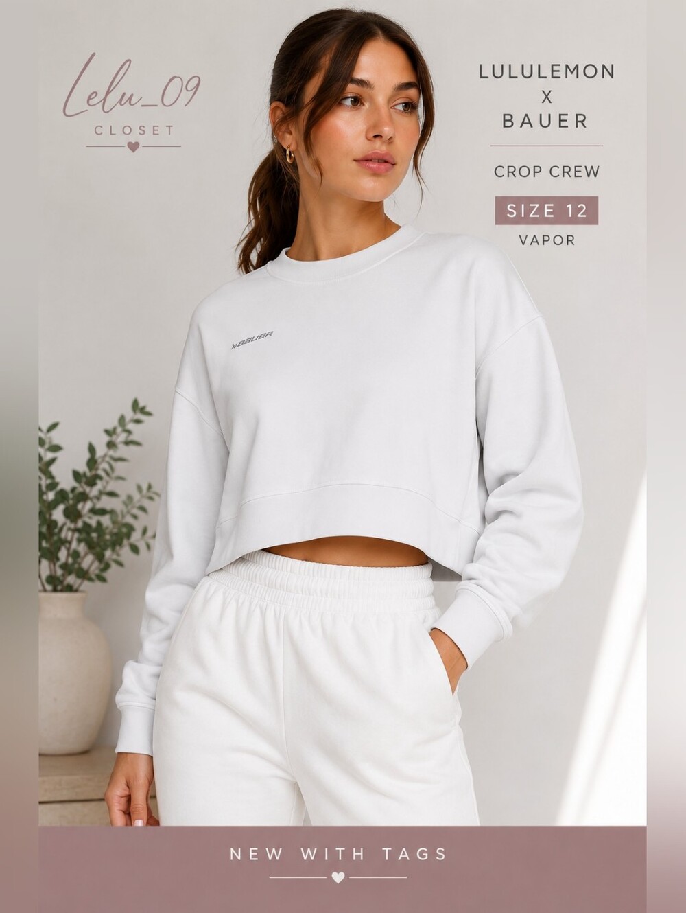 BAUER lululemon CROP CREW - 12